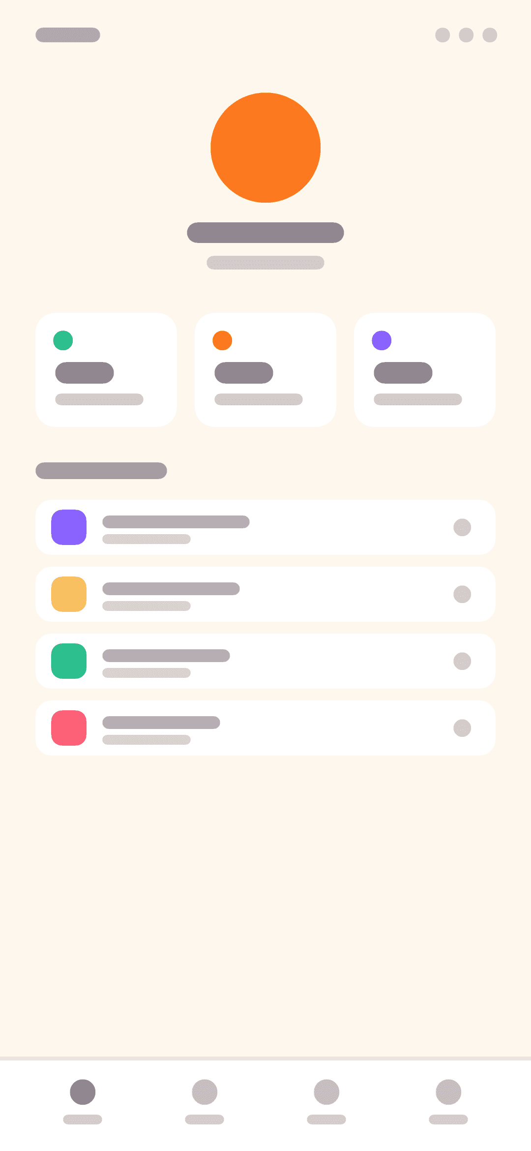Tela de perfil do Livreiro com contadores de leitura, meta e gêneros favoritos